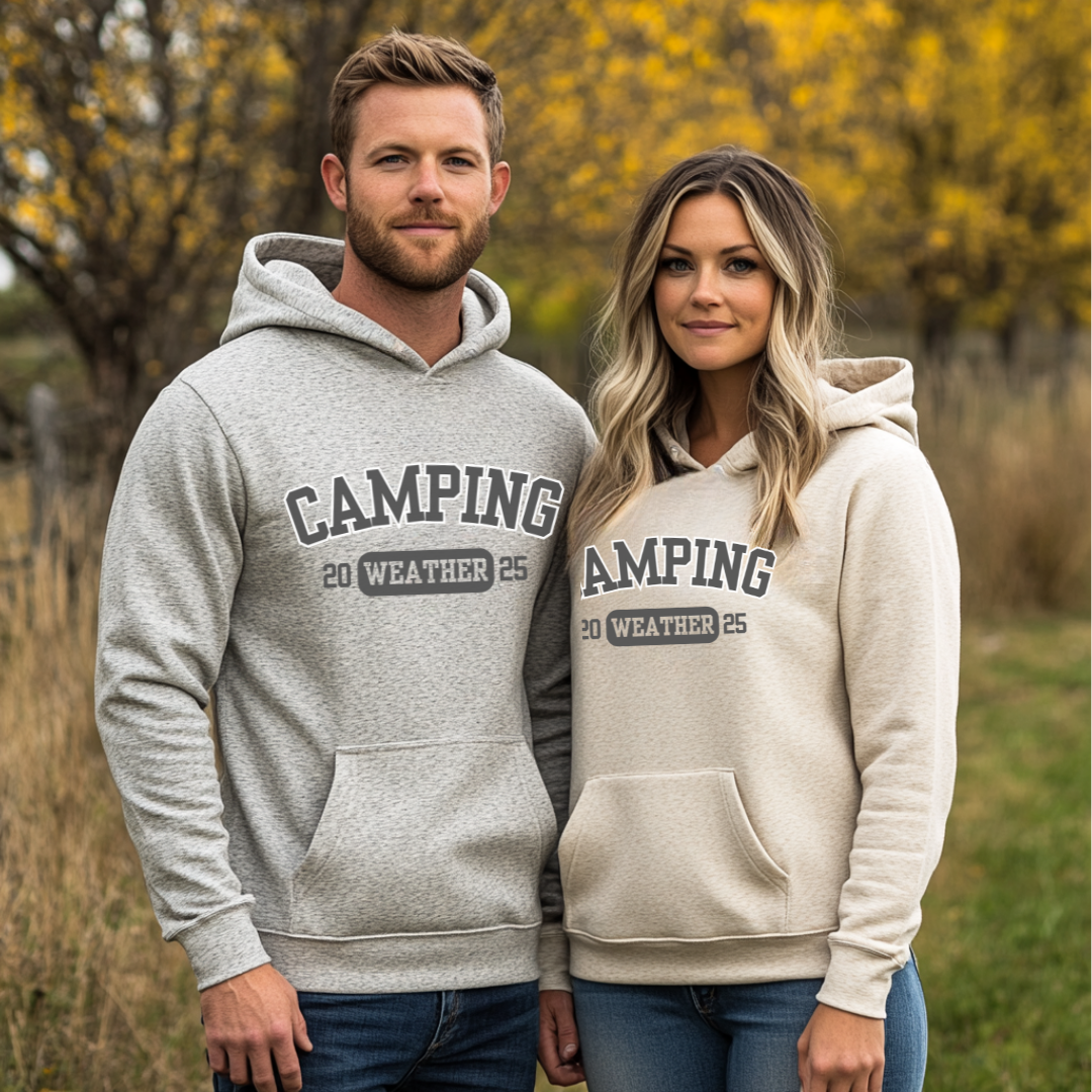 Camping Weather Long-Sleeve Hoodie
