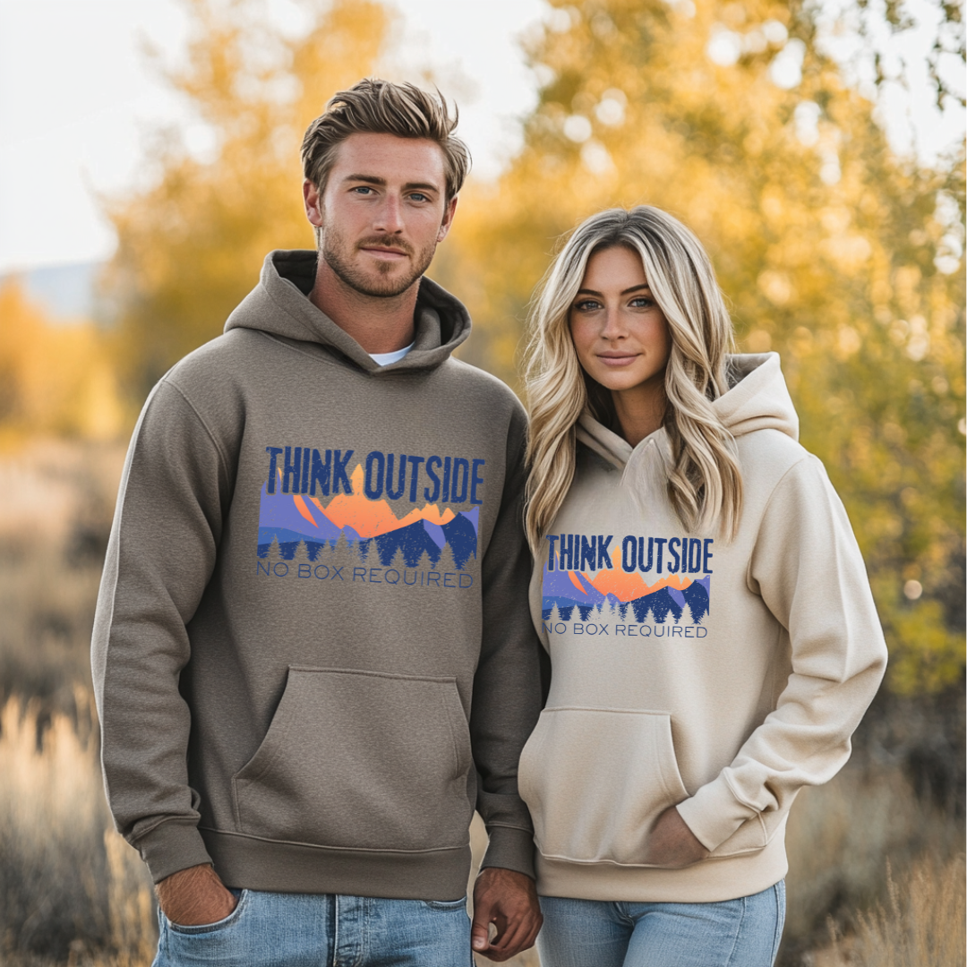 Think Outside Long-Sleeve Hoodie | Camping Gift Ideas