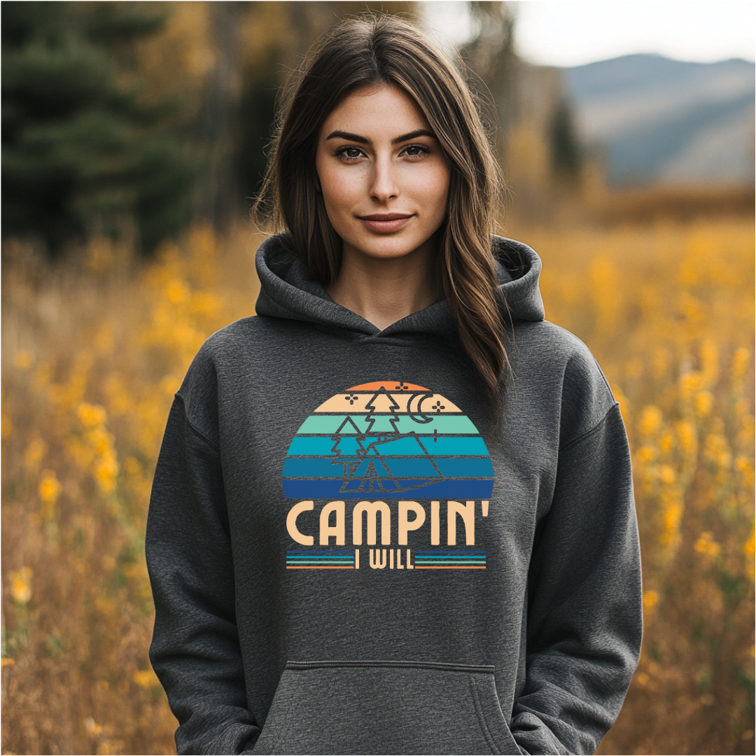 Campin I Will Long-Sleeve Hoodie