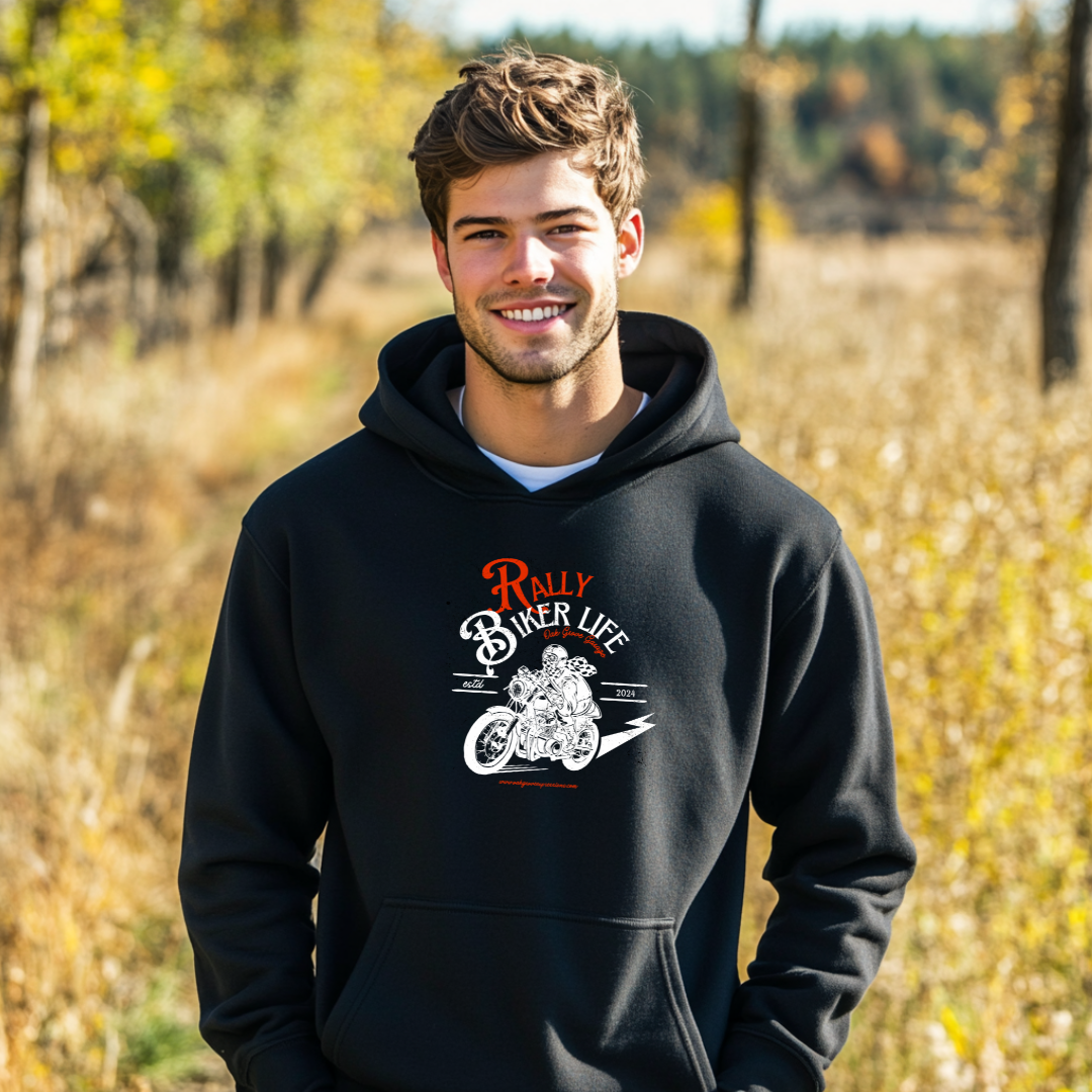 Rally Biker Life Long-Sleeve Hoodie