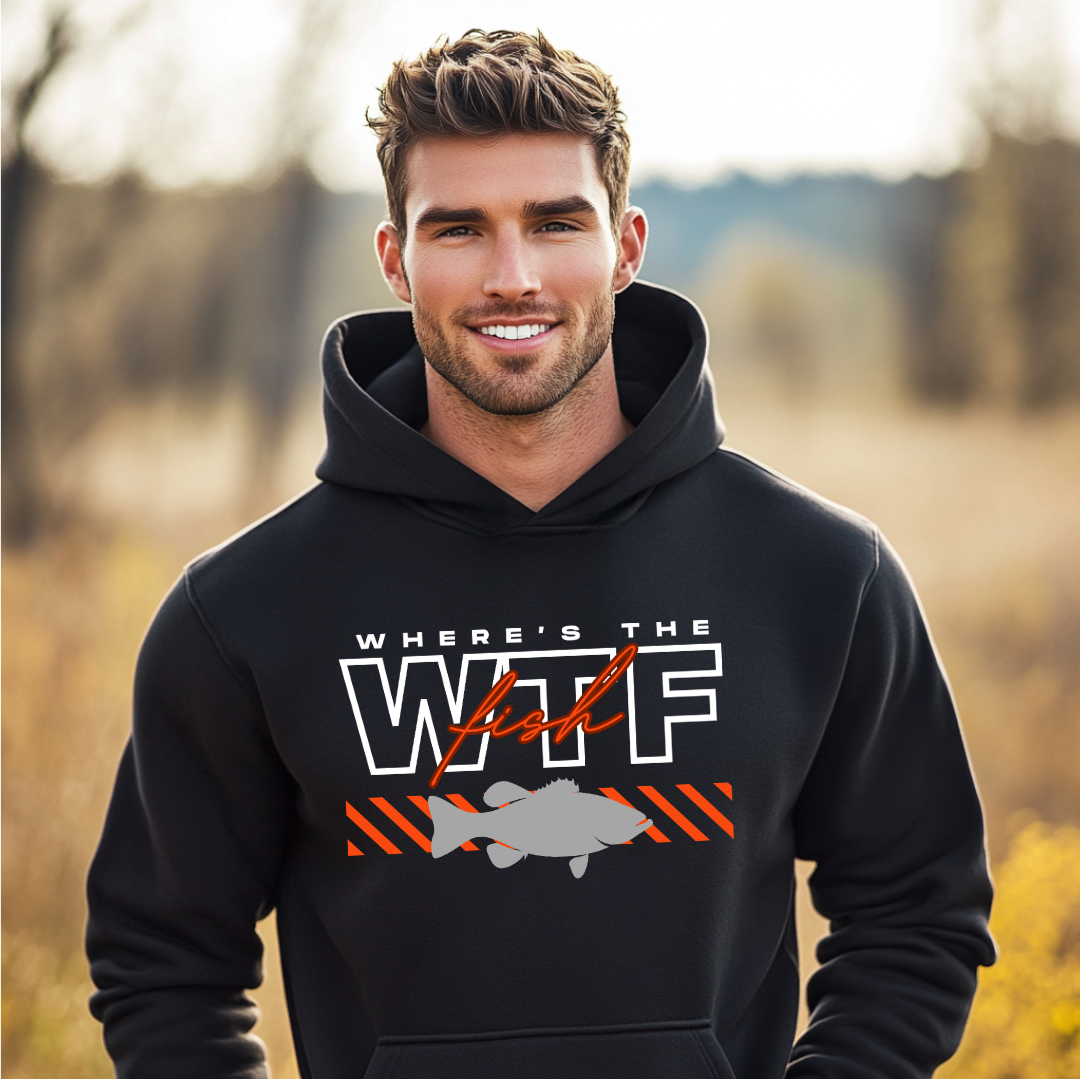 WTF Where's the Fish Long-Sleeve Hoodie