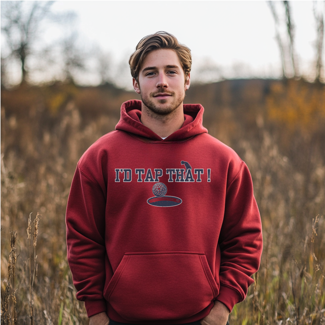 I'd Tap That Long-Sleeve Hoodie | Golfer Gift