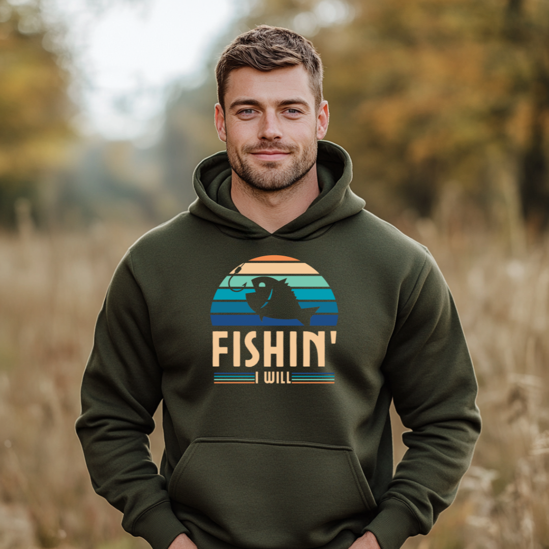 Fishin I Will Long-Sleeve Hoodie