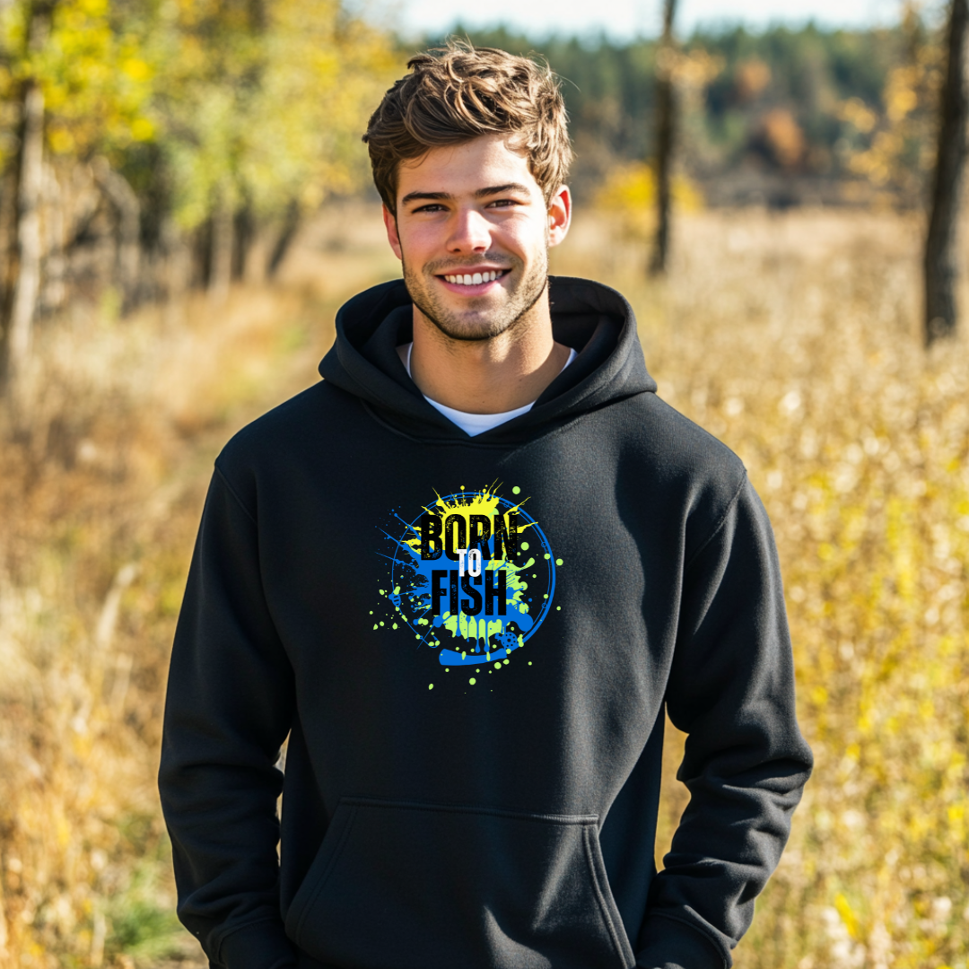 Born to Fish Long-Sleeve Hoodie