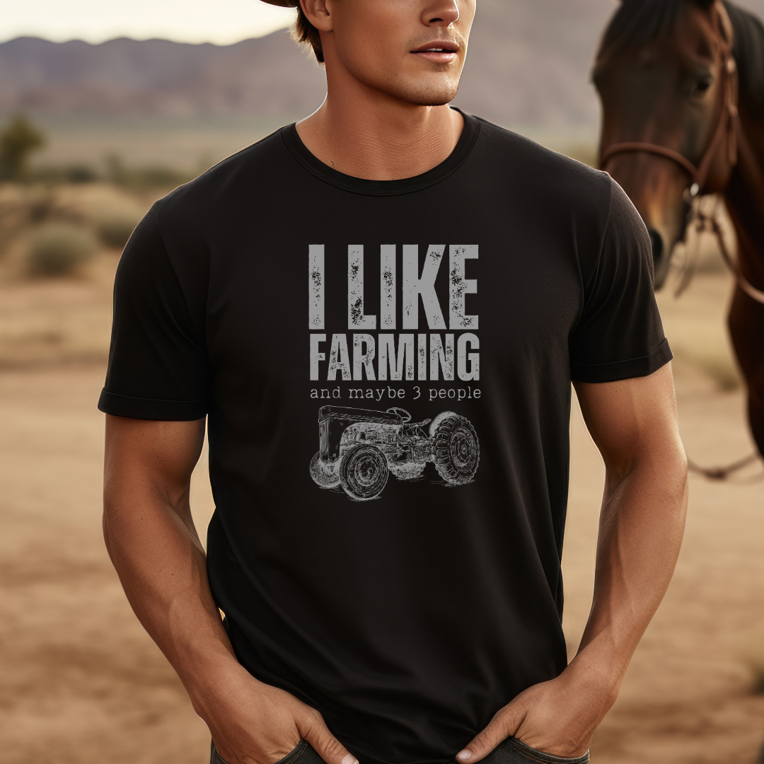 I Like Farming, Tractor Version, T-Shirt