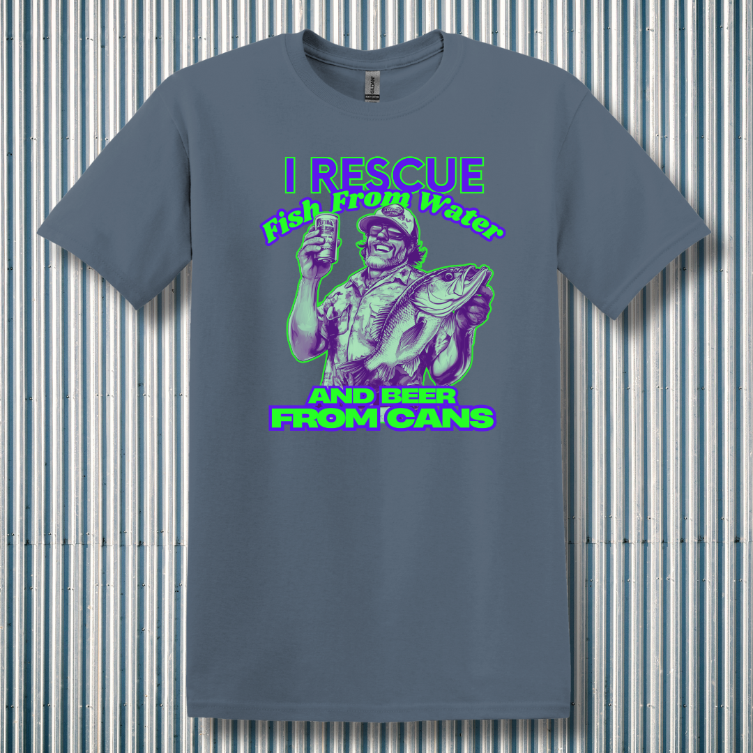 I Rescue Fish From Water T-Shirt | Funny Fishing Shirts