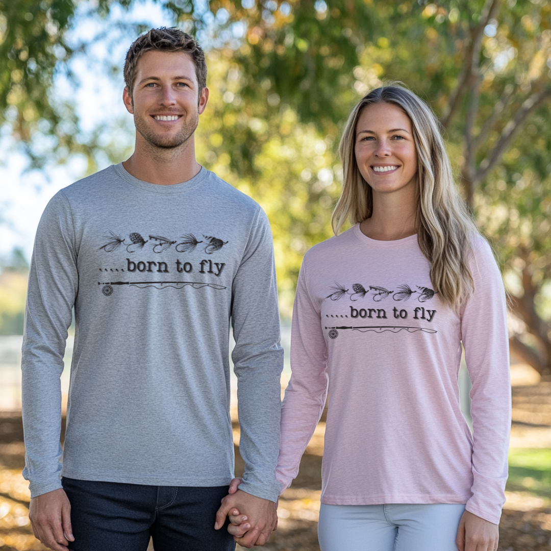 Born to Fly Long Sleeve Tee | Fly Fishing Gifts