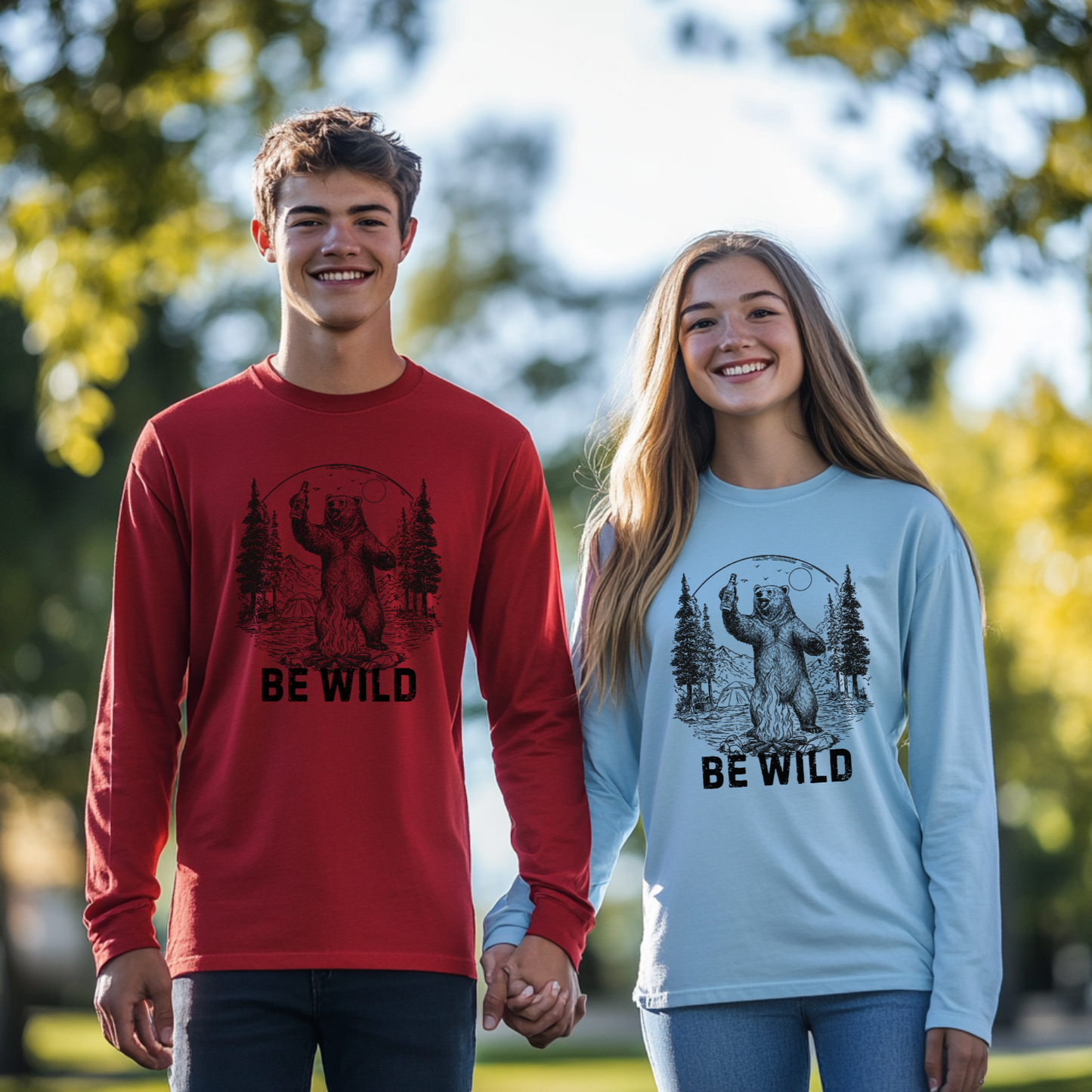 Be Wild Long Sleeve Tee | Camper Gift