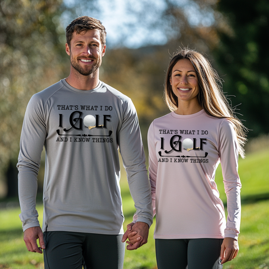 That's What I Do, I Golf Long Sleeve Tee | Golfer Gift