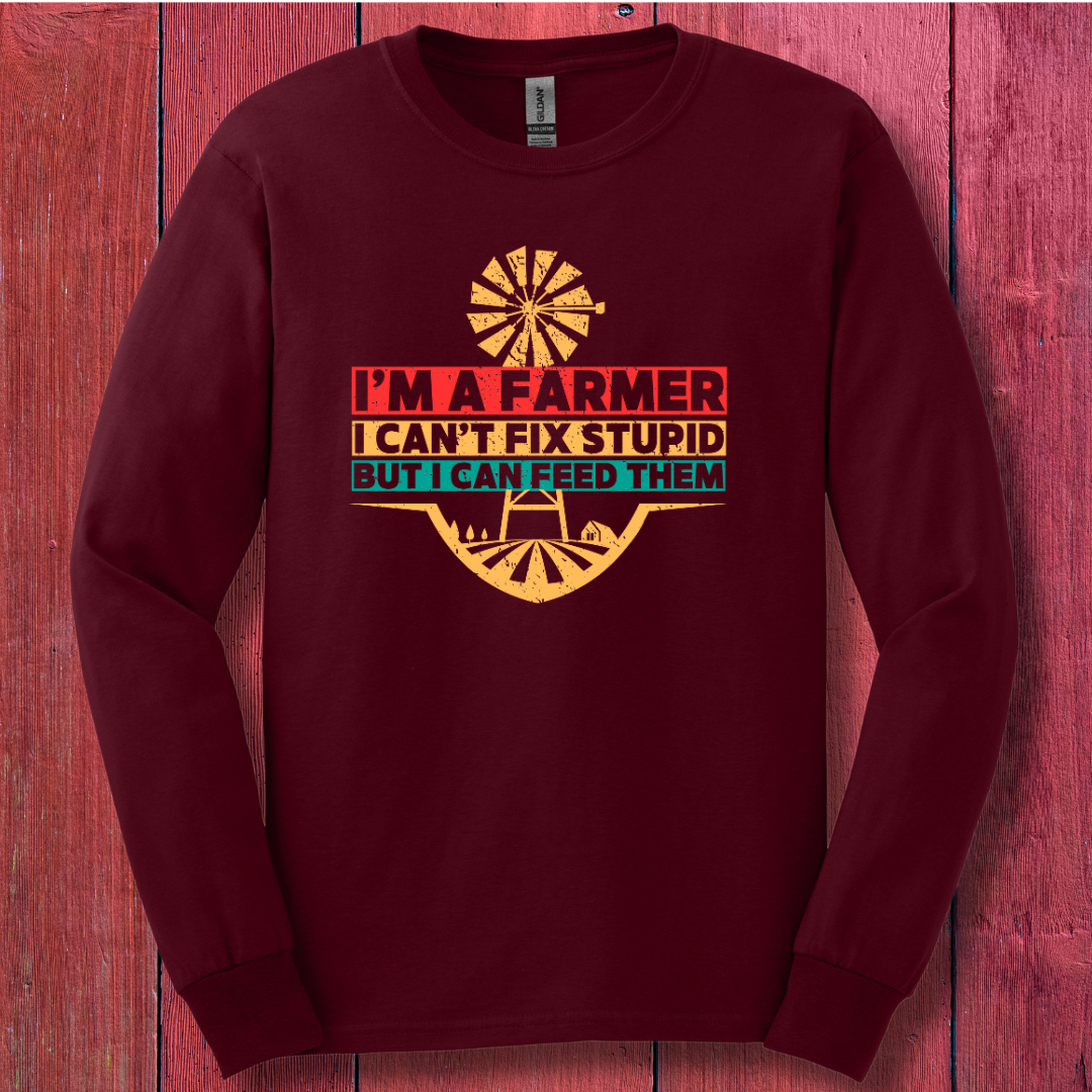 I'm a Farmer Long Sleeve Tee | Gift Ideas for Farmers