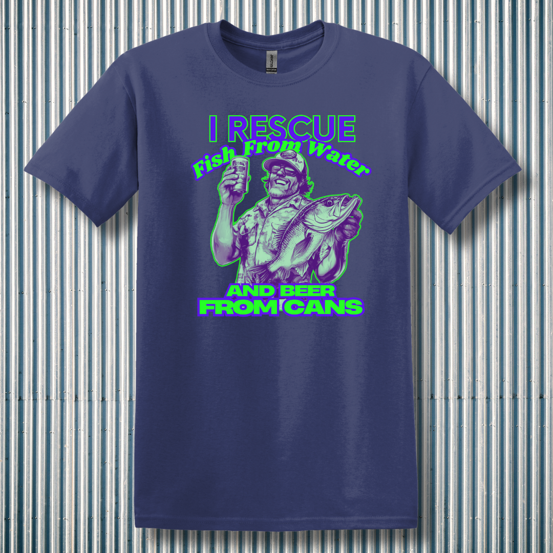 I Rescue Fish From Water T-Shirt | Funny Fishing Shirts