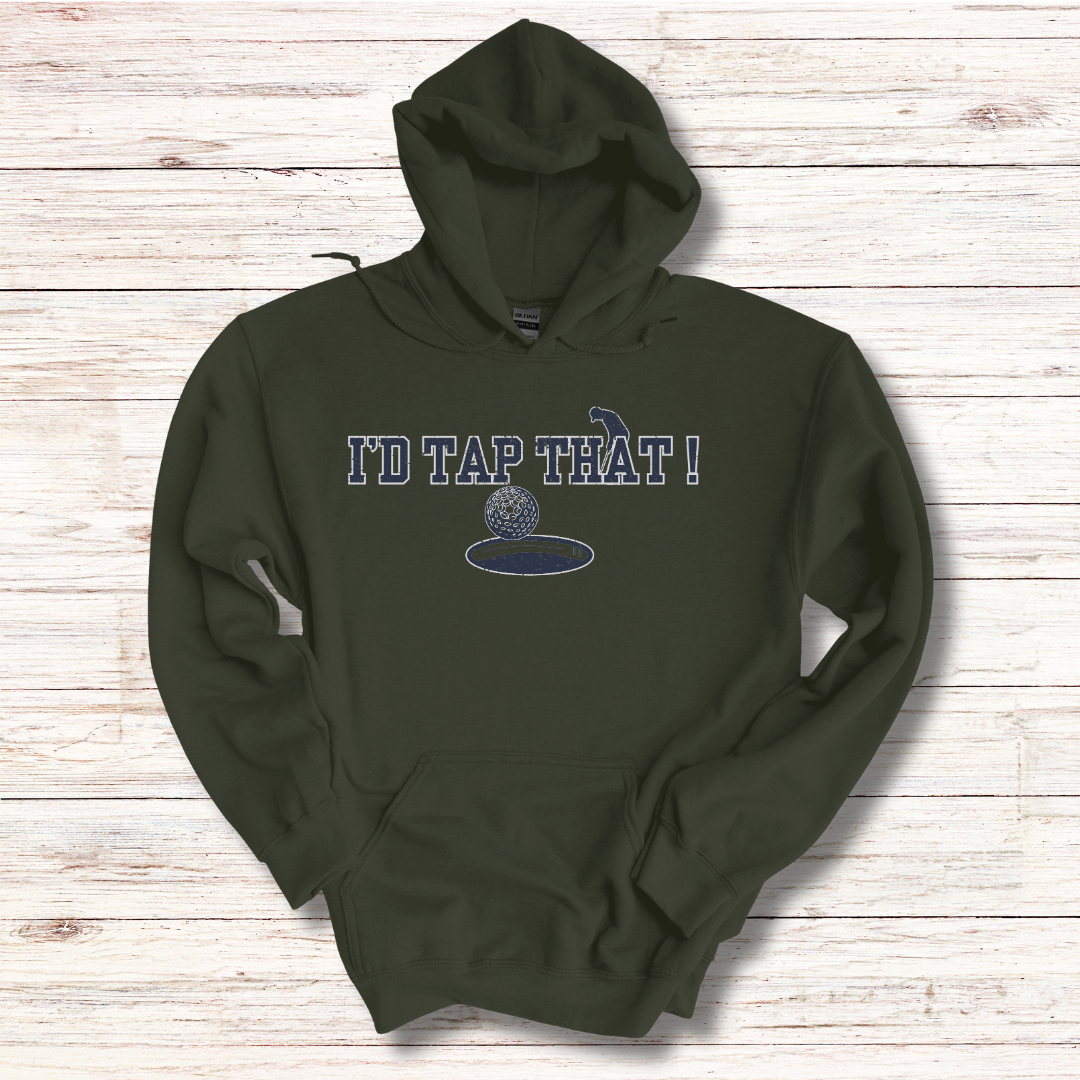 I'd Tap That Long-Sleeve Hoodie | Golfer Gift