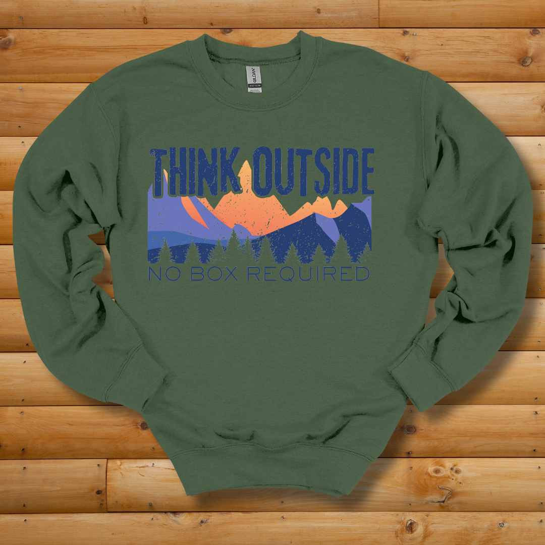 Think Outside Sweatshirt | Camping Gift Ideas