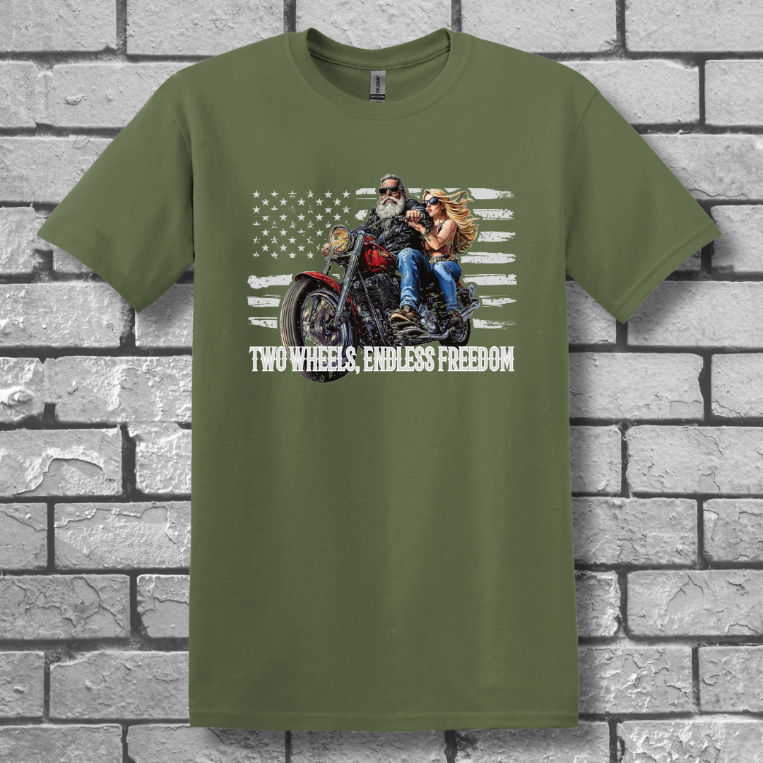 Two Wheels, Endless Freedom T-Shirt