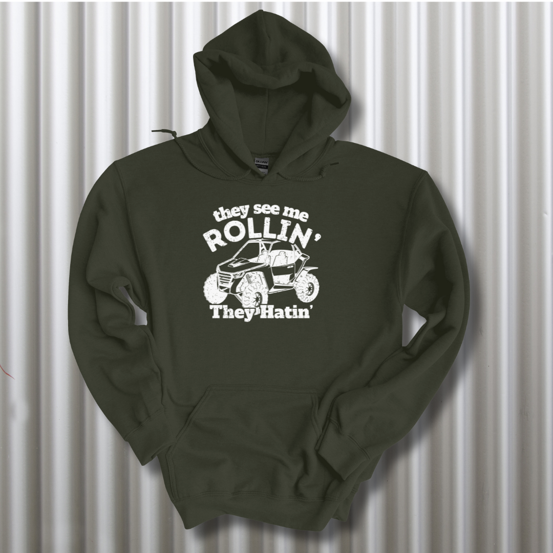 They See Me Rollin They Hatin Side-By-Side Hoodie | UTV Shirt