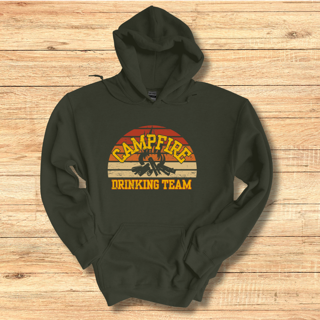 Campfire Drinking Team Long-Sleeve Hoodie | Campfire Beers