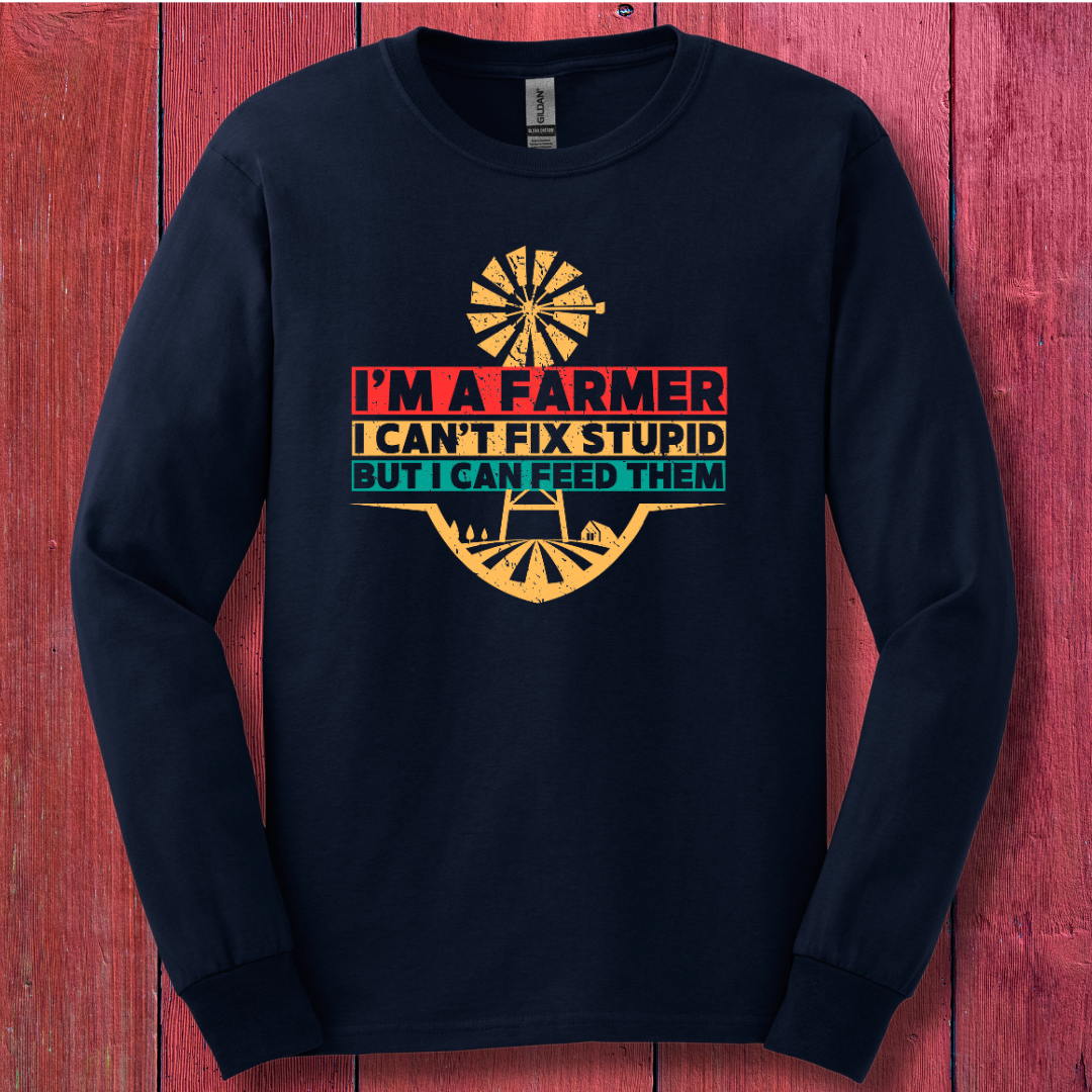 I'm a Farmer Long Sleeve Tee | Gift Ideas for Farmers