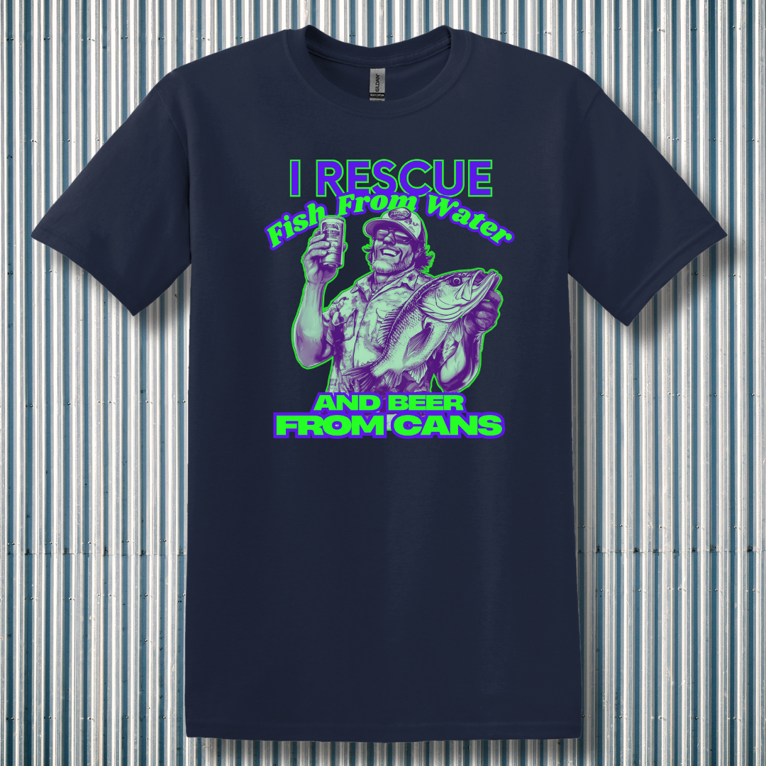 I Rescue Fish From Water T-Shirt | Funny Fishing Shirts