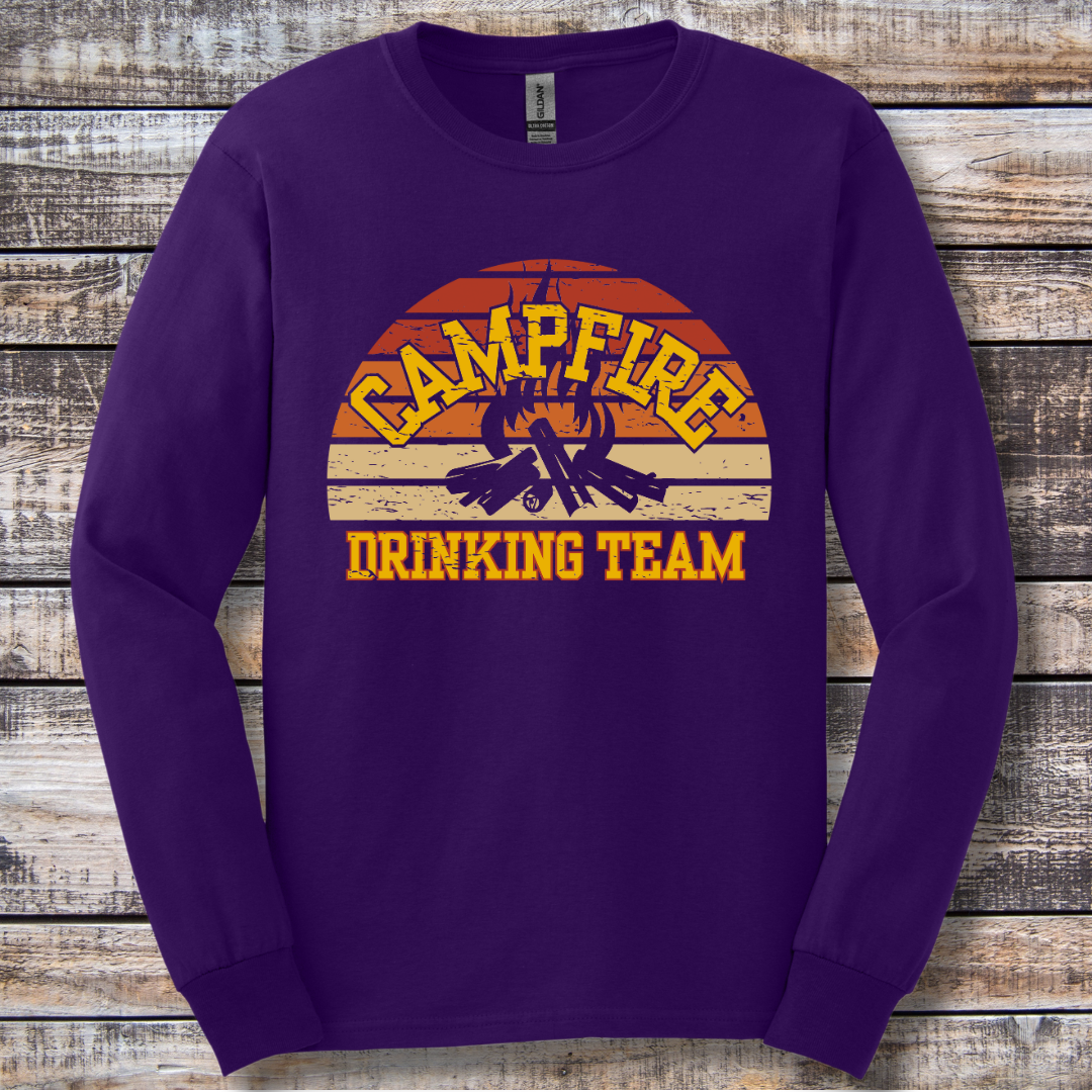 Campfire Drinking Team Long Sleeve Tee | Campfire Beers