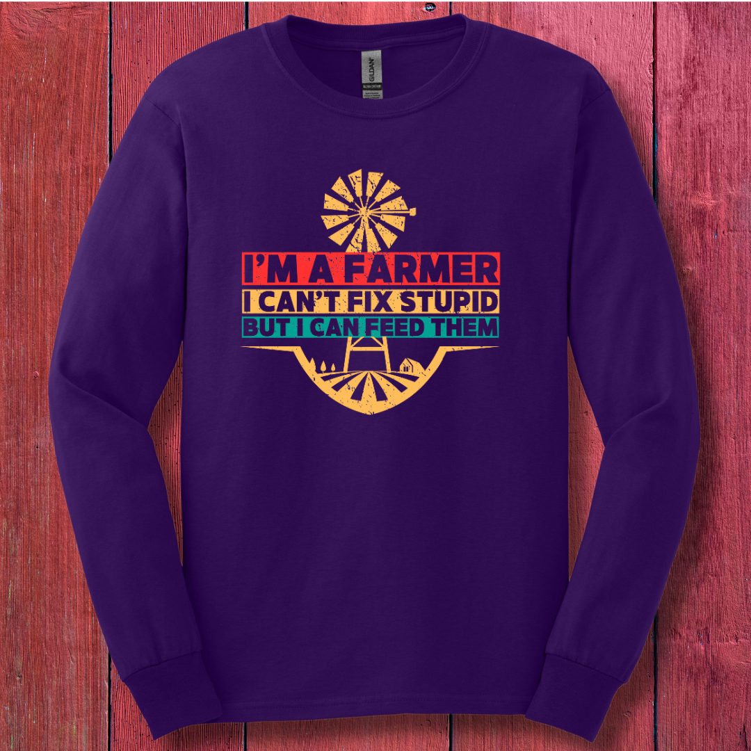 I'm a Farmer Long Sleeve Tee | Gift Ideas for Farmers