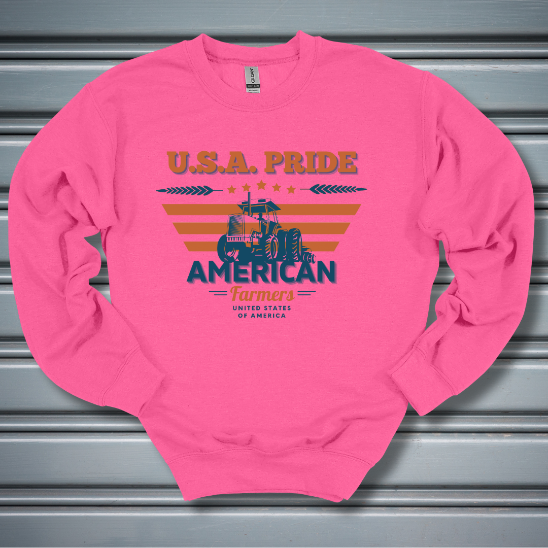 USA Pride American Farmers Sweatshirt | Gift Ideas for Farmers