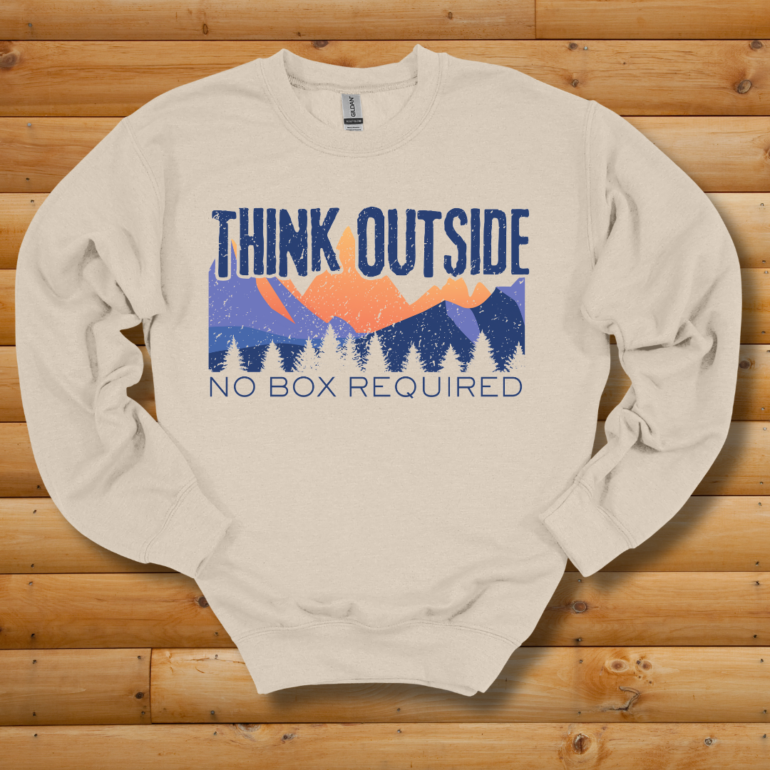 Think Outside Sweatshirt | Camping Gift Ideas