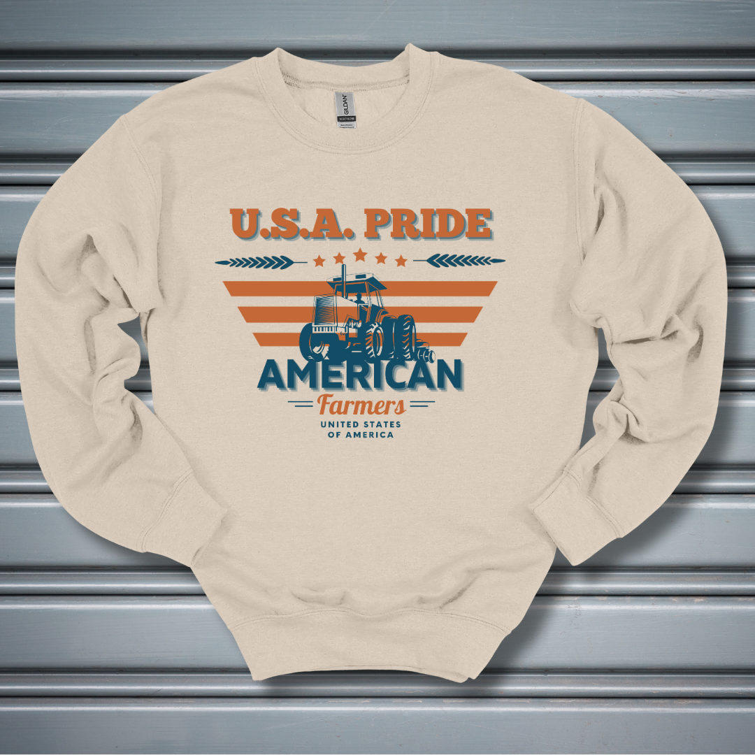 USA Pride American Farmers Sweatshirt | Gift Ideas for Farmers