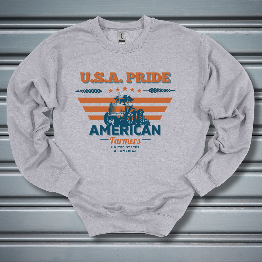 USA Pride American Farmers Sweatshirt | Gift Ideas for Farmers
