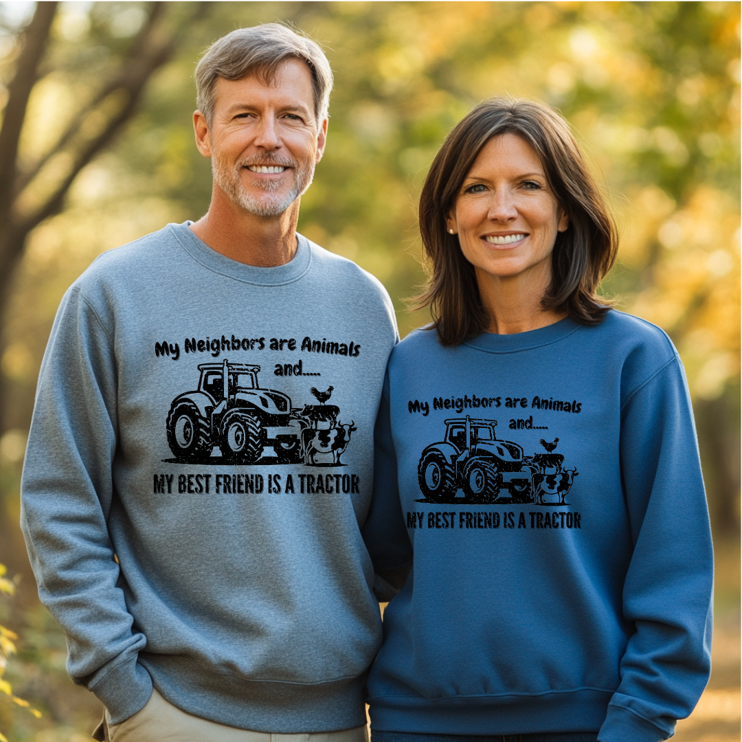 My Neighbors Are Animals Sweatshirt | Farmer Gift