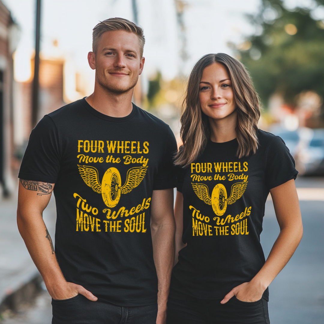 Two Wheels Move the Soul T-Shirt | Biker Gift