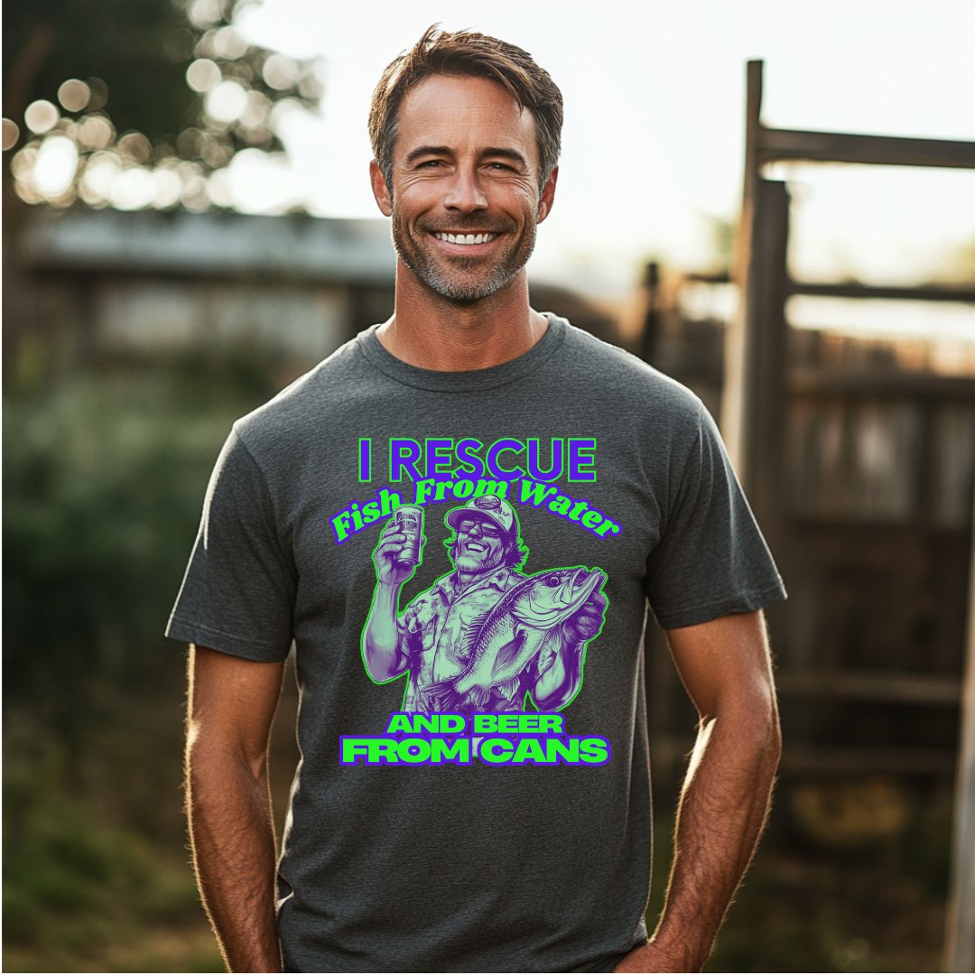 I Rescue Fish From Water T-Shirt | Funny Fishing Shirts