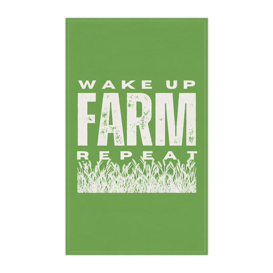 Kitchen Towel - Wake Up Farm Repeat