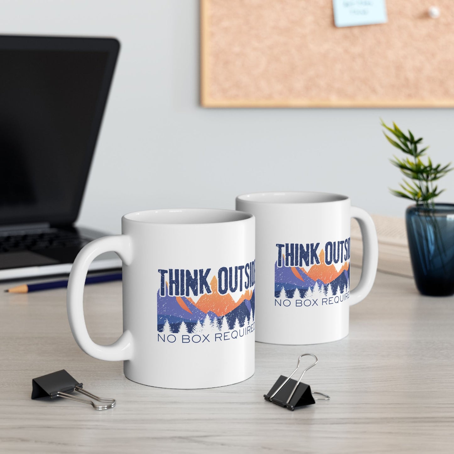 Coffee Mug - Think Outside No Box Required