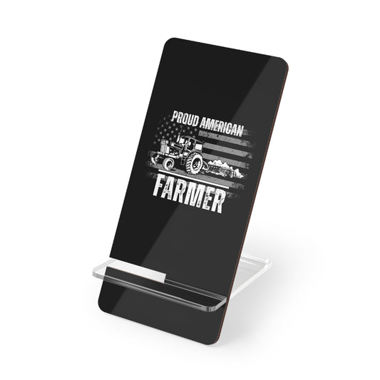Proud American Farmer, Cell Phone Stand for Desk or Nightstand