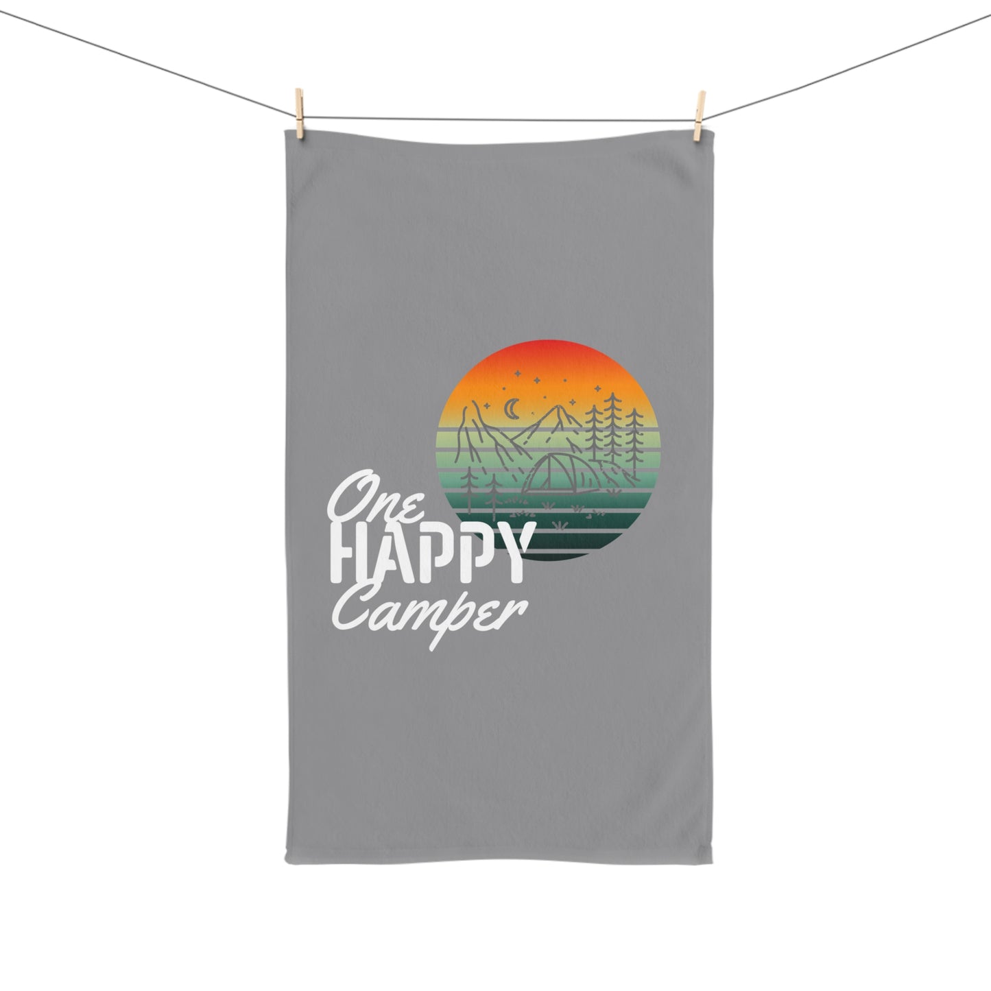 Hand Towel - One Happy Camper