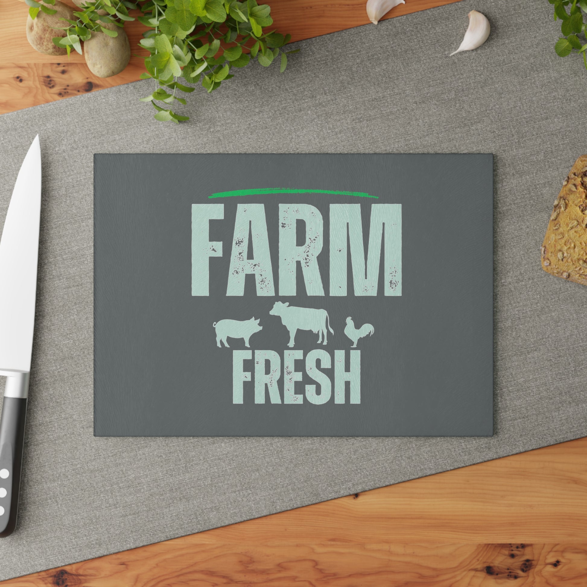 Glass Cutting Board - Farm Fresh