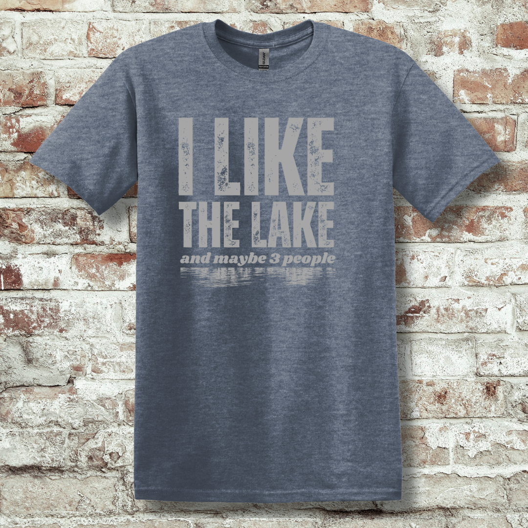 This is image of  I Like the Lake T-Shirt version 3