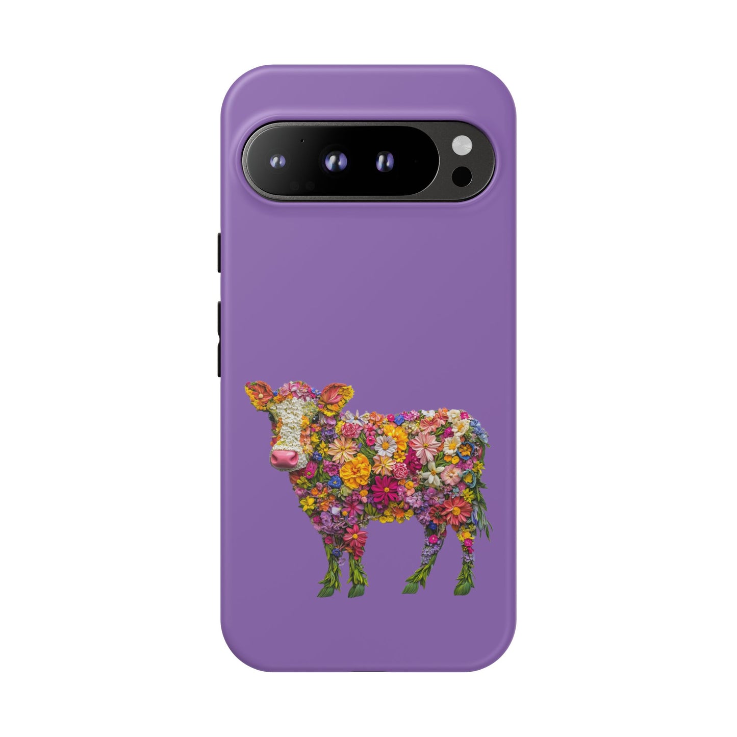 Cell Phone Case | Floral Cow | For iPhone, Samsung Galaxy, and Google Pixel