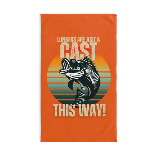 Hand Towel - Lunkers are Just a Cast This Way