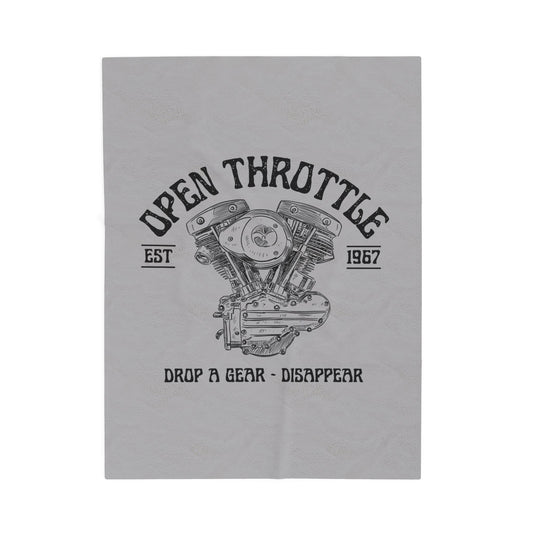 Velveteen Plush Blanket - Open Throttle