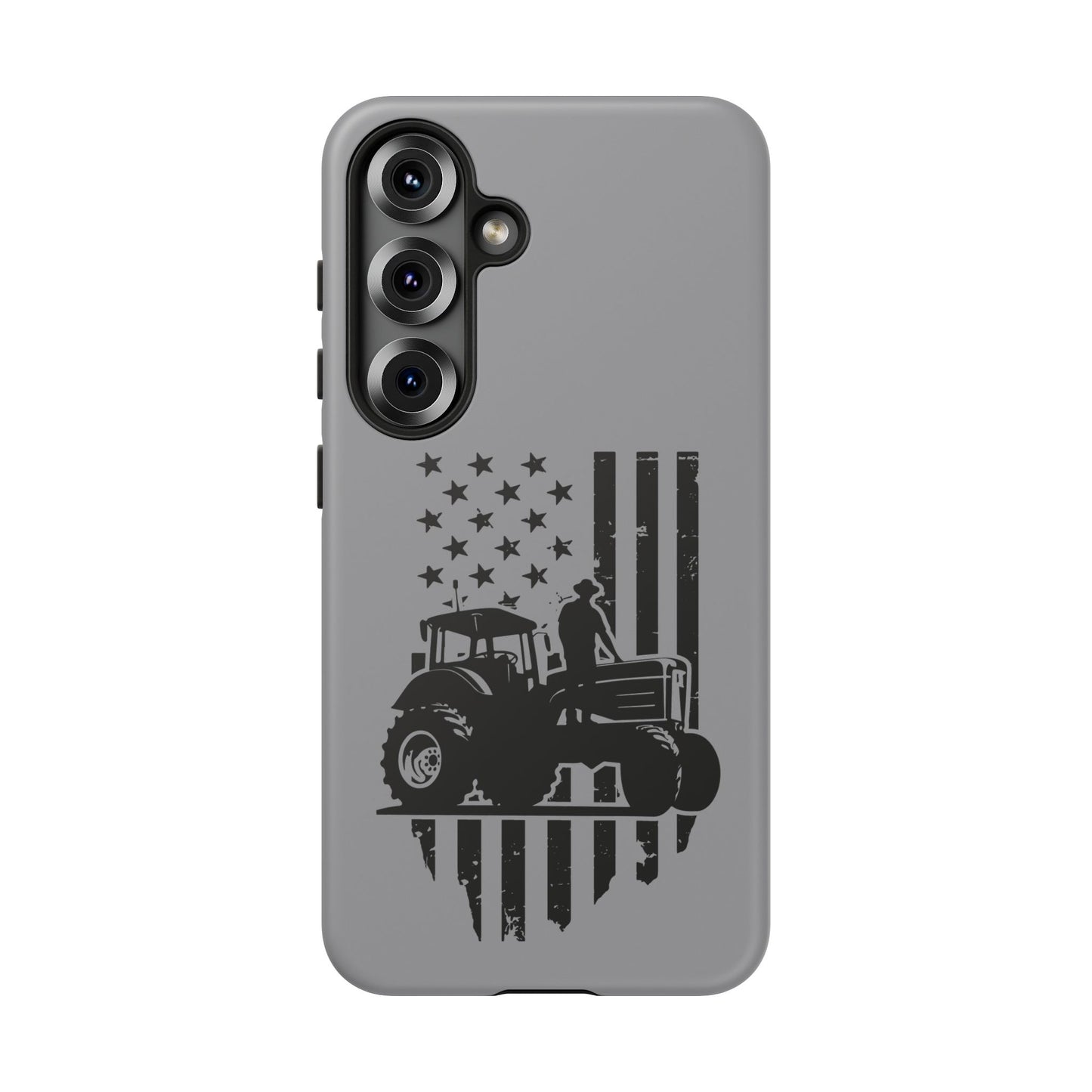 Cell Phone Case | USA Tractor, Distressed Flag | For iPhone, Samsung Galaxy, and Google Pixel