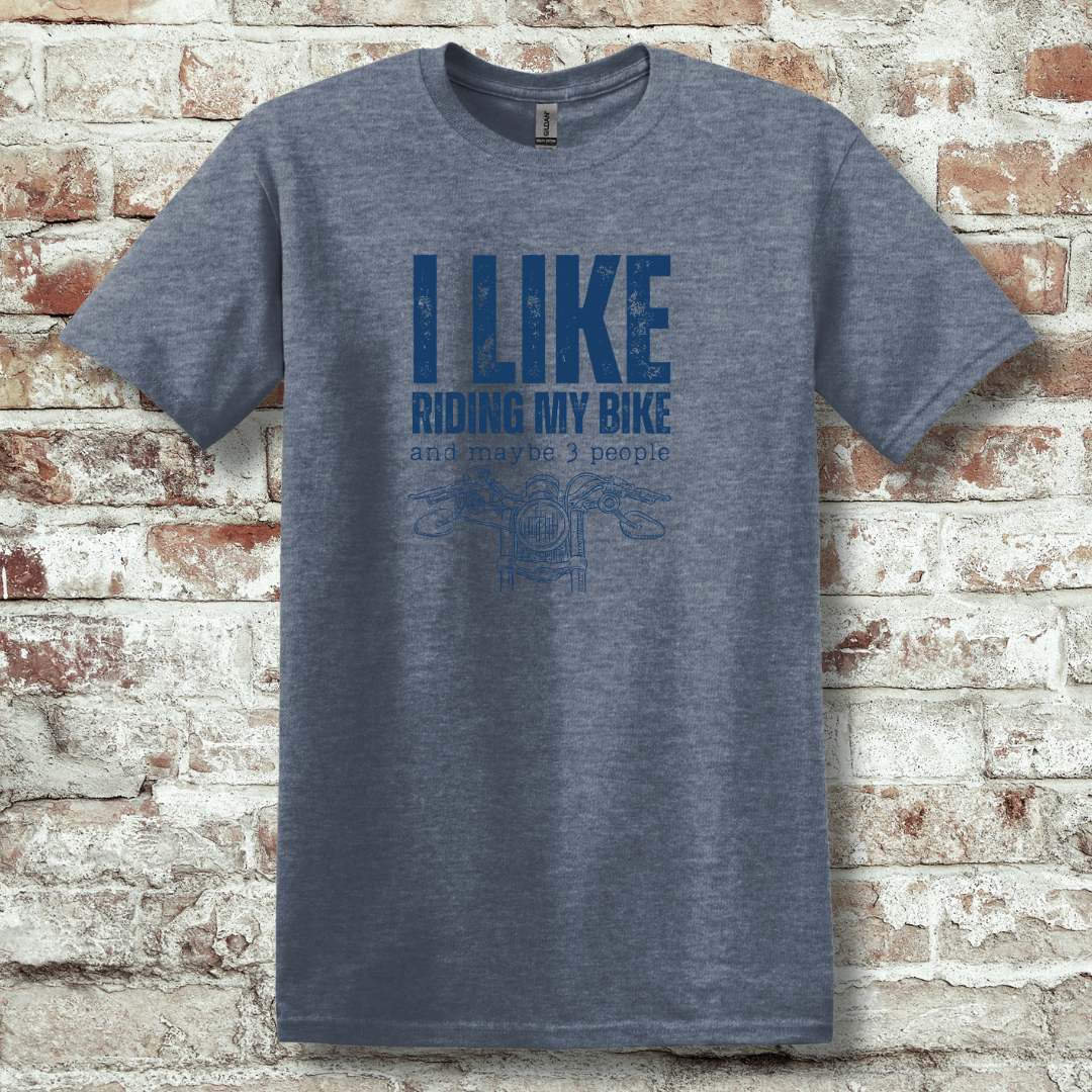 This is image of  I Like Riding My Bike T-Shirt version 6