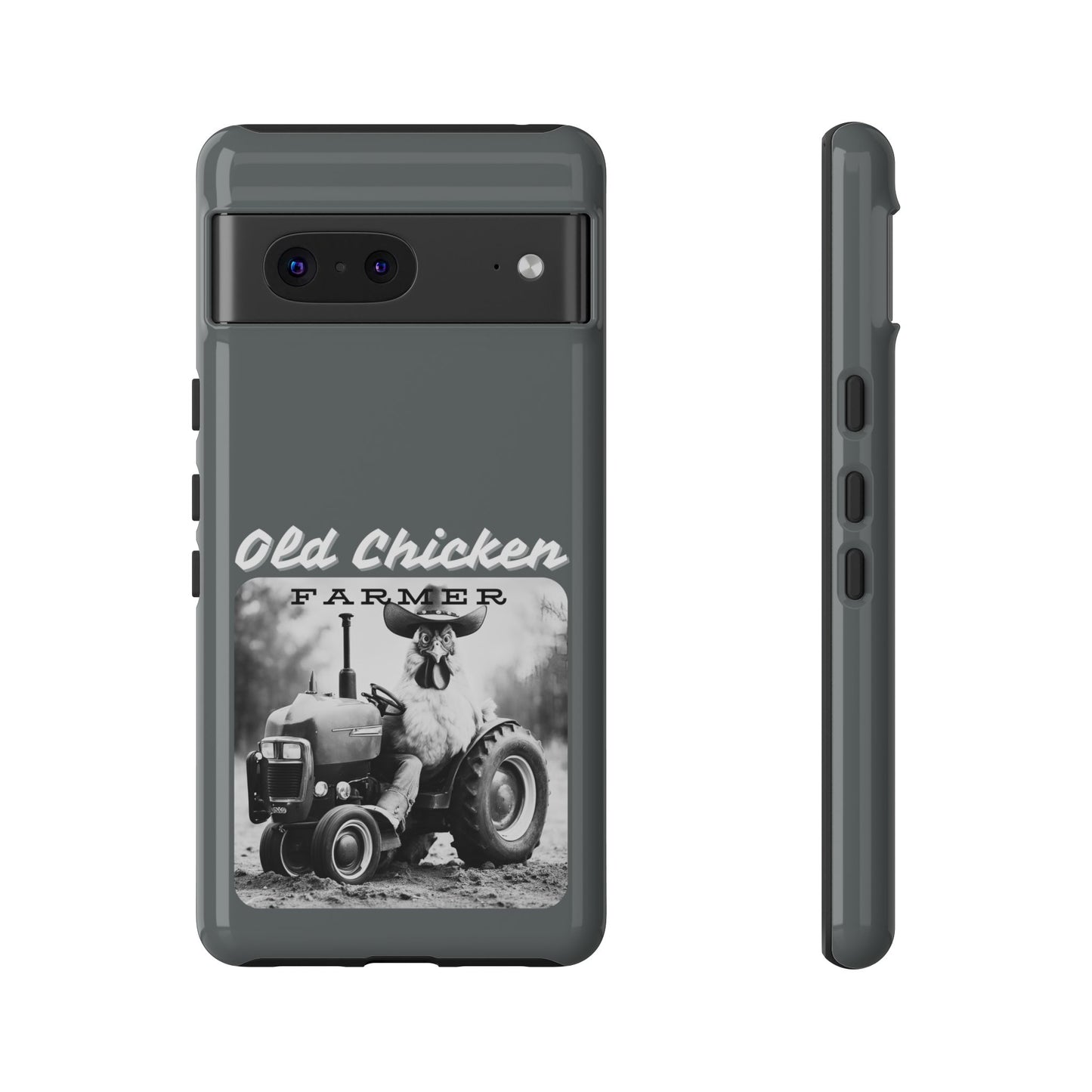 Cell Phone Case | Old Chicken Farmer | For iPhone, Samsung Galaxy, and Google Pixel