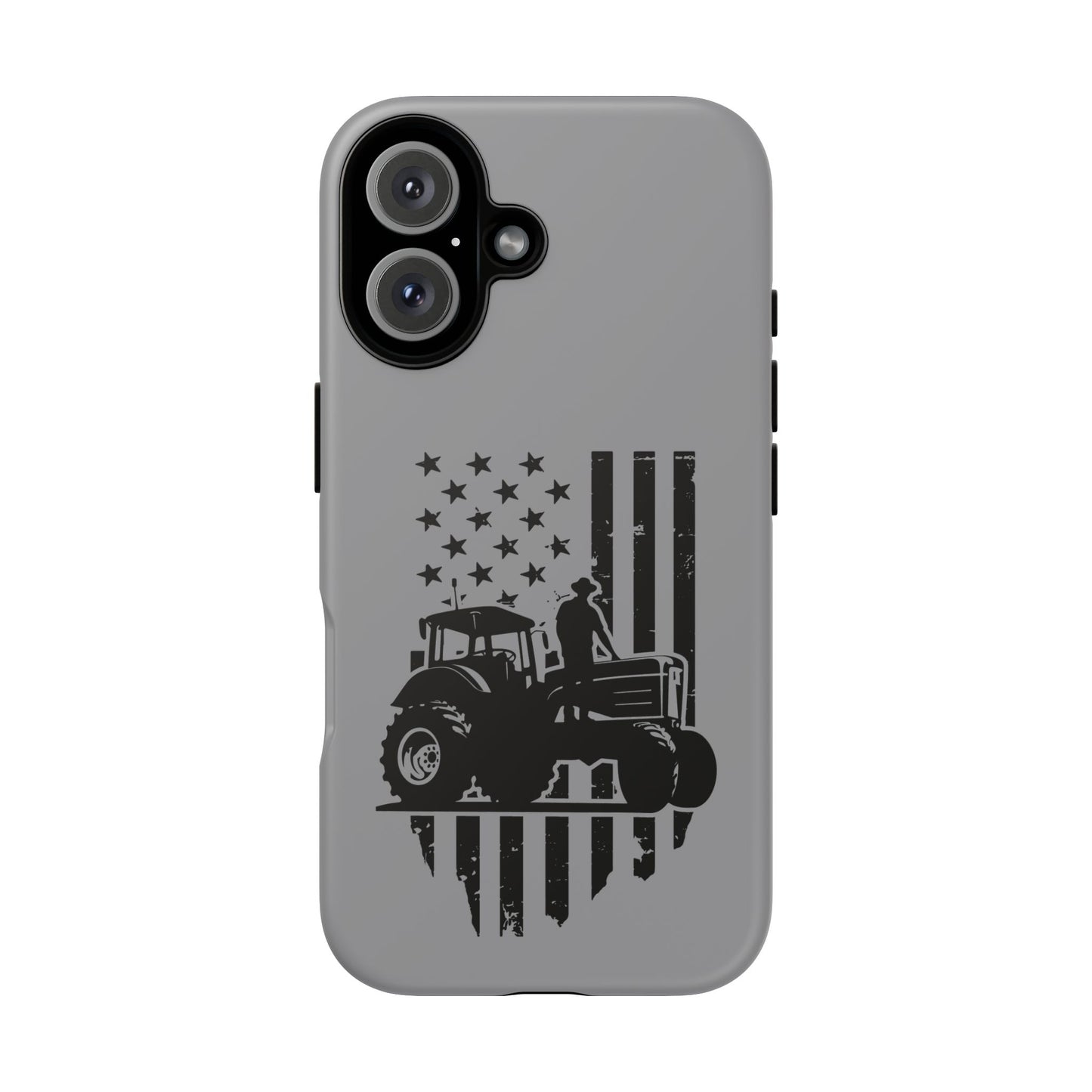 Cell Phone Case | USA Tractor, Distressed Flag | For iPhone, Samsung Galaxy, and Google Pixel