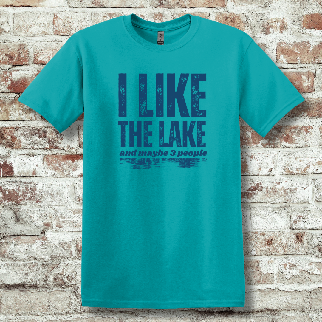 This is image of  I Like the Lake T-Shirt version 5