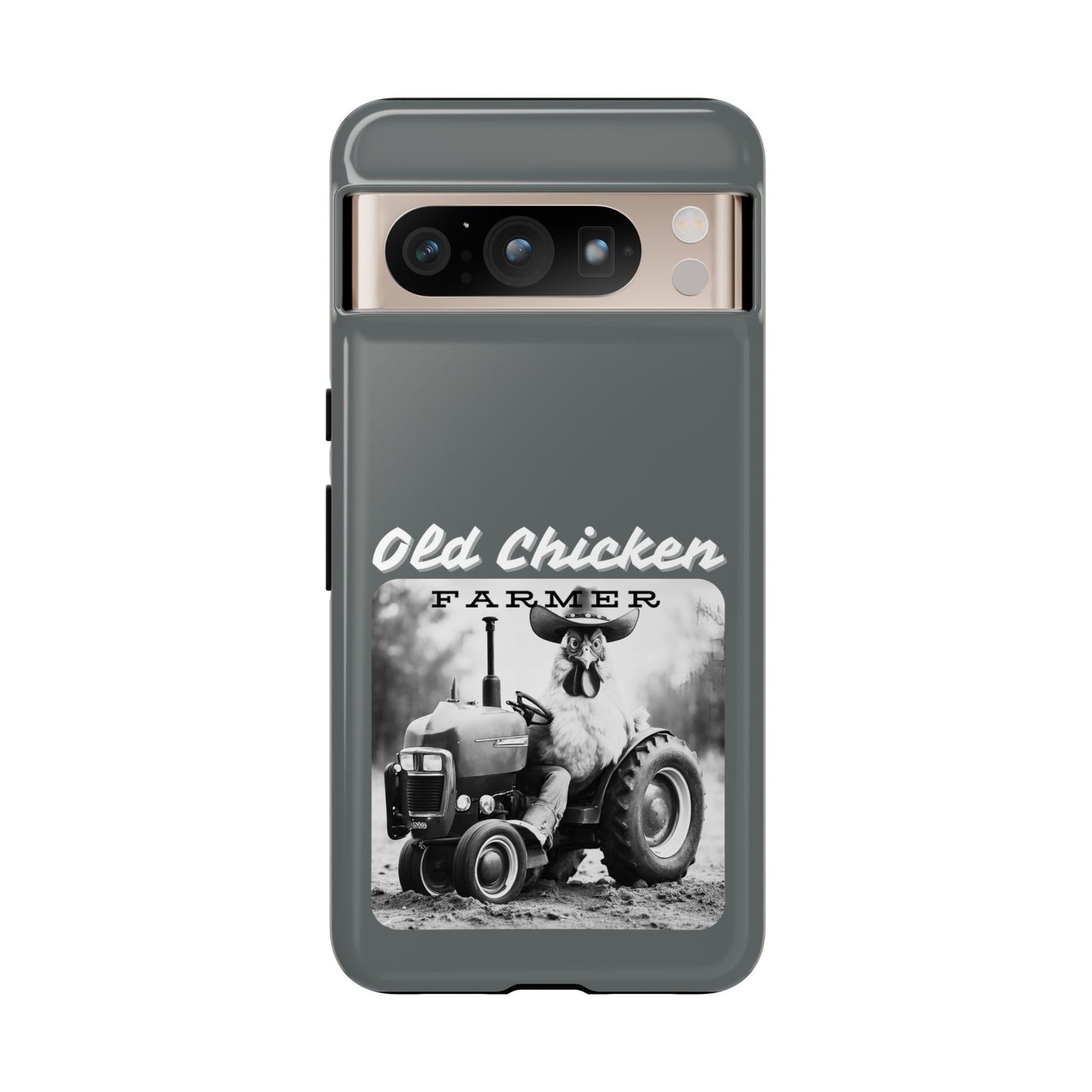 Cell Phone Case | Old Chicken Farmer | For iPhone, Samsung Galaxy, and Google Pixel