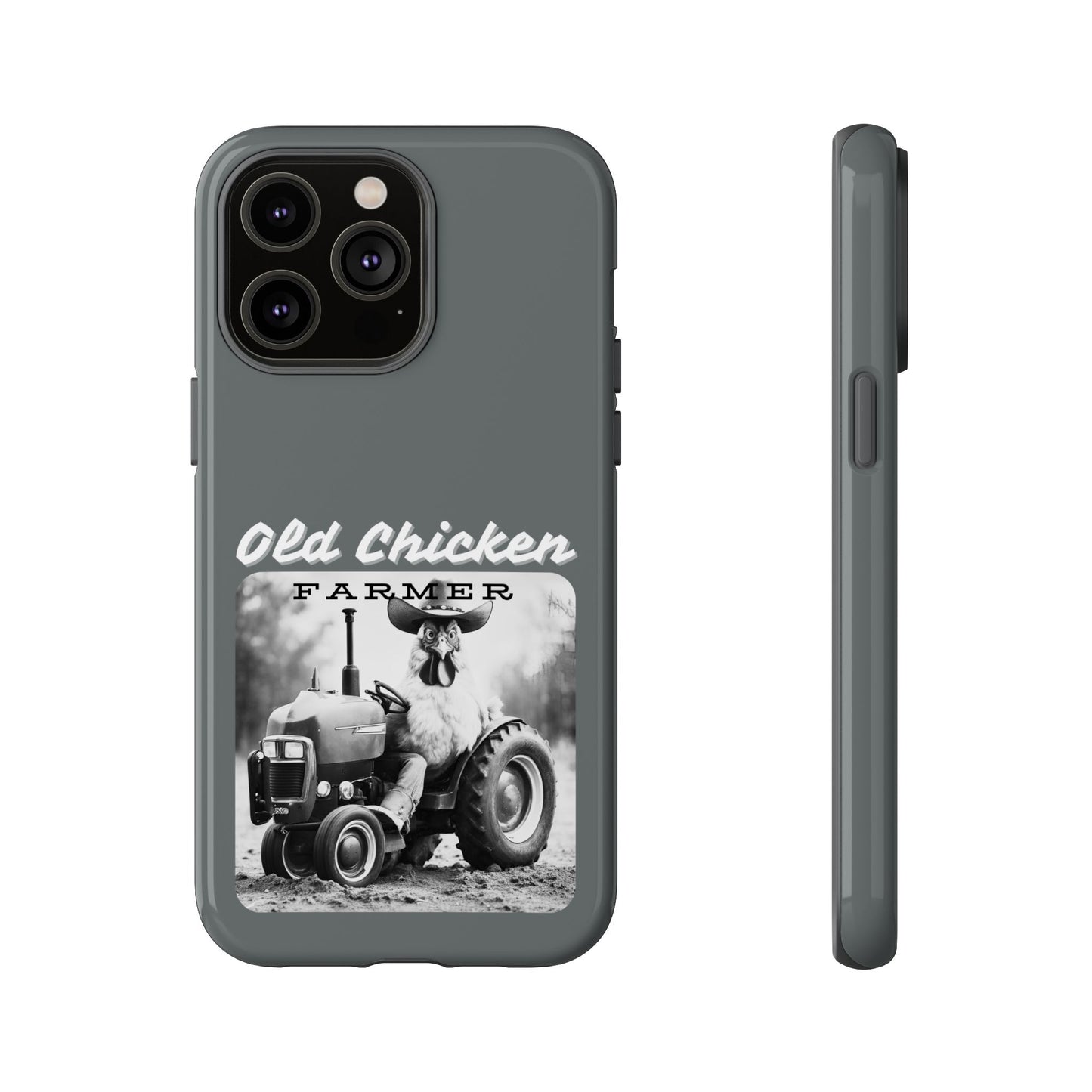 Cell Phone Case | Old Chicken Farmer | For iPhone, Samsung Galaxy, and Google Pixel