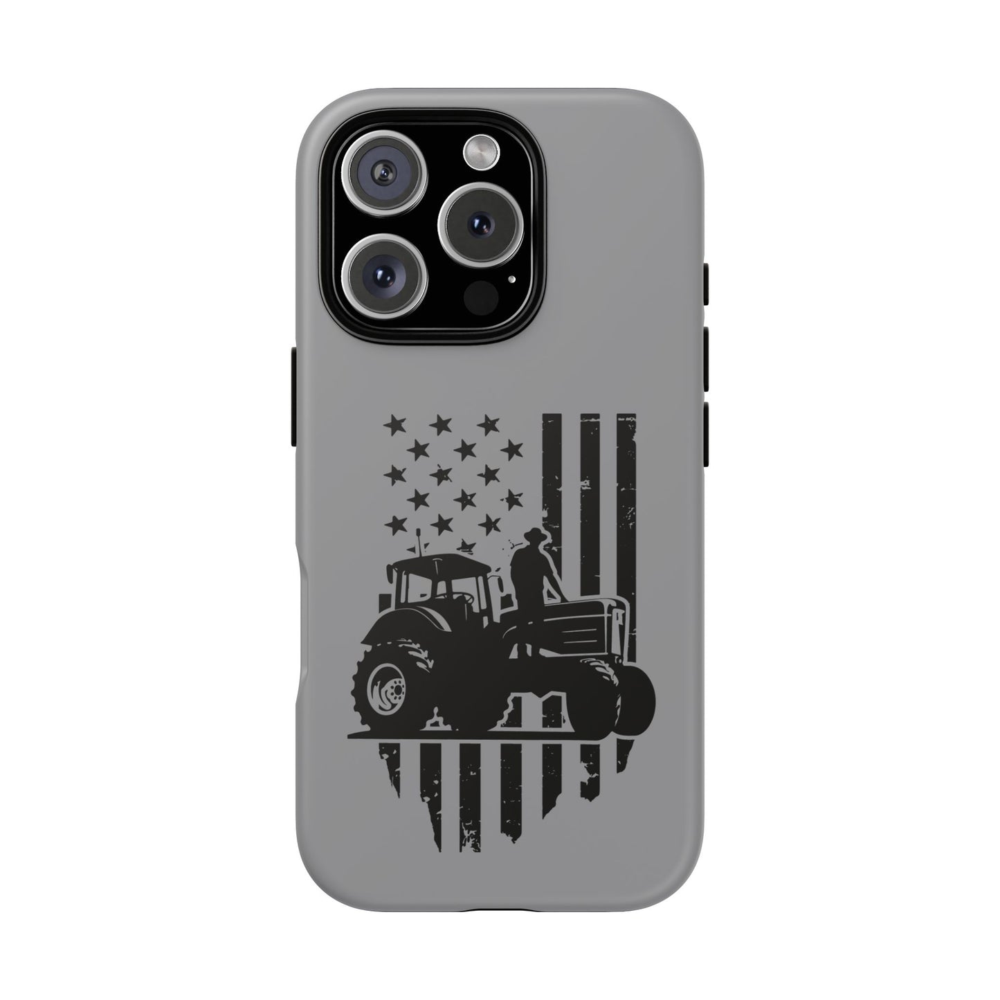 Cell Phone Case | USA Tractor, Distressed Flag | For iPhone, Samsung Galaxy, and Google Pixel