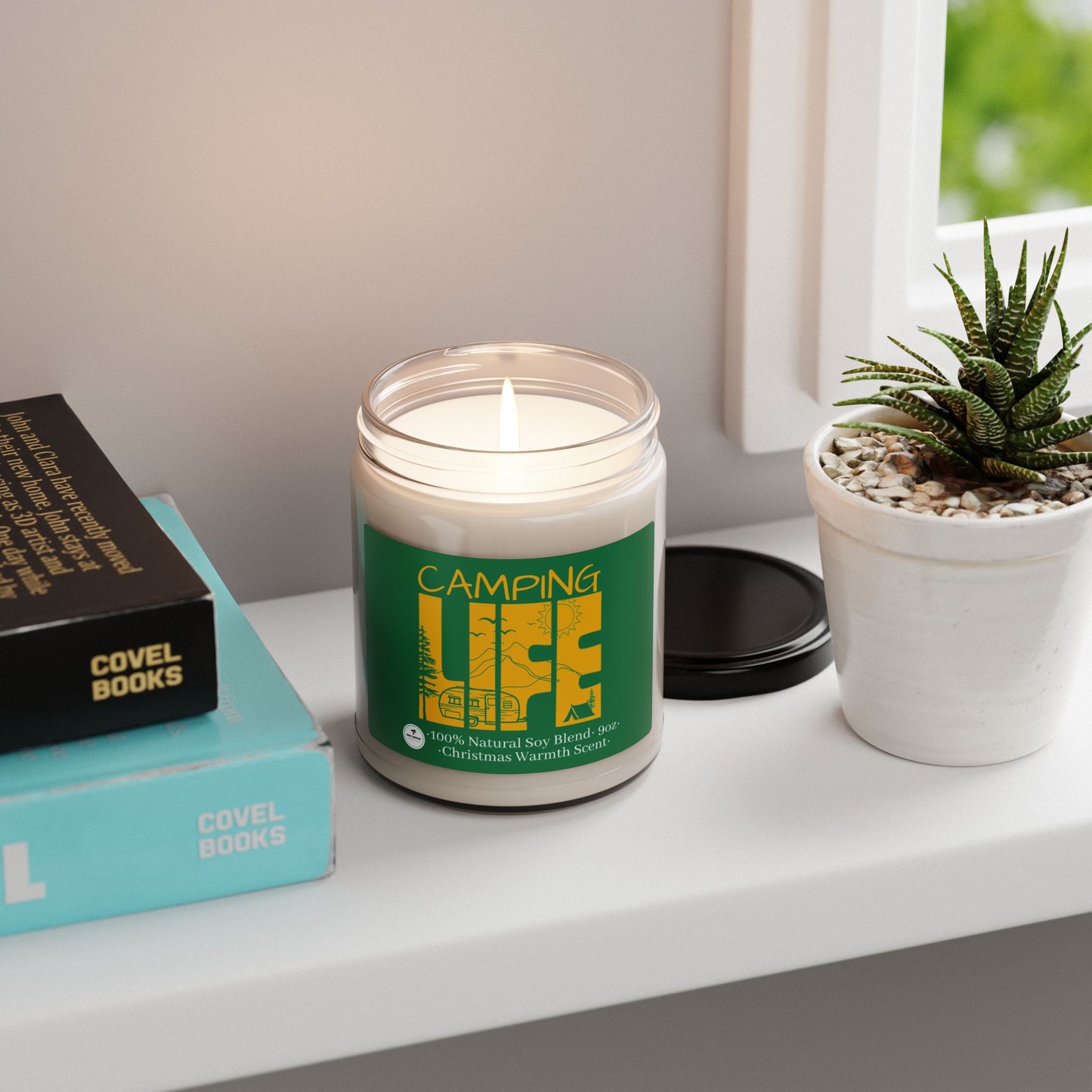 Scented Soy Candle, 9oz - Camping Life