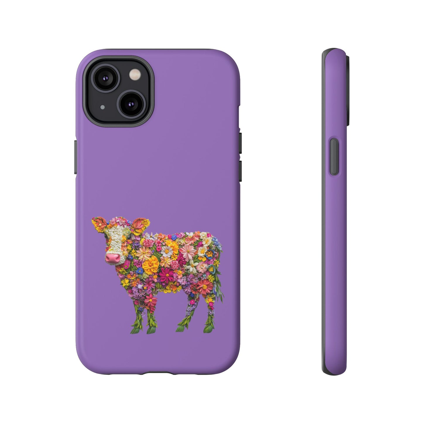 Cell Phone Case | Floral Cow | For iPhone, Samsung Galaxy, and Google Pixel